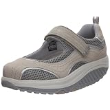 Skechers Women's Shape Ups - Sleek Fit Fitness Mary Jane Sneaker,Stone/Silver,9 M US ~ Skechers