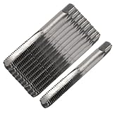 uxcell ハンドプラグタップ 　 HSS製高速度鋼スクエアヘッド　ハンズプラグタップ　3フルート　10個入り