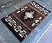 South West Native American Door Mat Area Rug Design C318 Chocolate (24 Inch X 40 Inch)