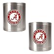 Alabama Crimson Tide NCAA 2pc Stainless Can Holder Set by Great American Products