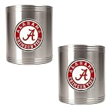 Alabama Crimson Tide NCAA 2pc Stainless Can Holder Set