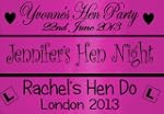 Personalised 80cm Hot Pink Hen Party...