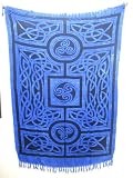Paréo sarong Jupe portefeuille Bleu Serviette de bain dessin Batique celtique Celte 36