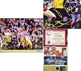 Reggie Bush and Matt Leinart USC Trojans Game Winning Touchdown vs Notre Dame Action 16x20 Dual-Autographed Photo