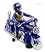 WolVol Electric Police Toy Motorcycle with Colorful Lights and Sirens, Sound Effects and Talking, Goes Around and Changes Directions on Contact