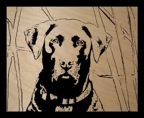 Labrador by Scroll Saw Pictures - 8 x 10 x 1/4