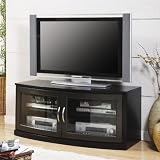 50-Inch TV Stand in Black Finish - coaster 700707