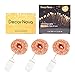 String Lights, DecorNova 3 Set of Micro 60 LEDs Super Bright Color Wire Rope Lights Battery Operated on 9.8 Ft Long Copper Color Ultra-Thin String Copper Wire for Home Party Christmas Tree, Warm White