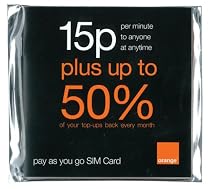 Orange Pre-Pay Sim Card