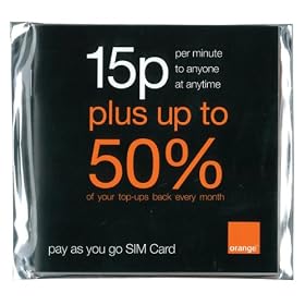 Orange Pre-Pay Sim Card