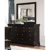 Inglewook Wood Dresser & Rectangular Mirror - Espresso