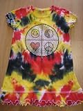 Adorable tye dye dress with funky rhinestone design. This can also be worn as a tunic with leggings or jeans.