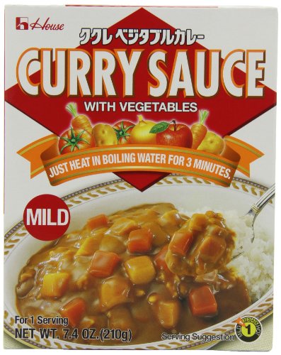 House Foods Curry Sauce with Vegetables, Mild, 7.4-Ounce Boxes (Pack of 10)