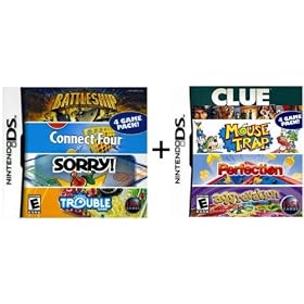 Battleship/Connect Four/Sorry!/Trouble and Clue/Mousetrap/Perfection/Aggravation