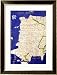 Map of Spain and Portugal, from Geographia Framed Art Poster Print by Ptolemy, 24x32