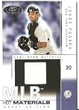 Jorge Posada 2004 Fleer Hot Prospects Game Used Jersey MLB Hot Materials Card # HM/JP Serial Numbered # 195/325