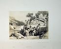 c1864 VIEW TYROLEST PEASANTS MALTA COUNTRY SCENE PRINT