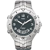 Timex 29561 Men's All Stainless Steel Dual Analog/Digital Sport Watch with Ruthenium Dial