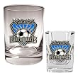San Jose Earthquakes Soccer Rocks Glass and Square Shot Glass Set - Primary Logo MAJOR-LEAGUE-SOCCER Soccer