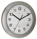 Acctim 74367 Peron Radio Controlled Wall Clock, Silver