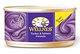 Wellness Canned Cat Food, Turkey and Salmon Recipe, 24-Pack of 3-Ounce Cans