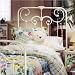 51l8vhnTXoL. SL75  Outer Banks Wrought Iron Headboard Finish: White, Size: Queen