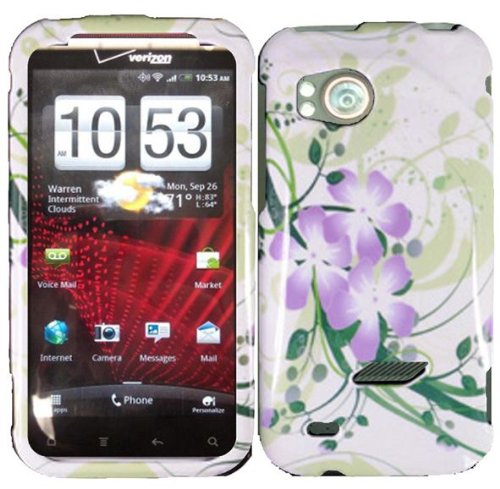 Verizon HTC Rezound Vigor 6425 Hard Cover Case Green Lily