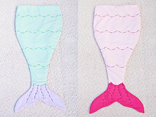 Ling@ Luxury Blankie Tails Mermaid Tail Blanket Soft Polar Fleece Children Sleeping Bags Gift for Kids , mermaid rose red , is about 140cm