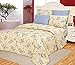 Millennium Collection Satin Dobby Stripe Sheet Sets Non Iron and Wrinkle Free 6 Colors 4 (King, Blue Floral)