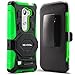 Evocel New Generation Series Phone Case Compatible with LG Leon, LG Tribute 2 (LS665), LG Destiny L21G, LG Power L22C, LG Risio with Belt Clip Holster and Kickstand, Green