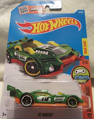 GT Hunter Hot Wheels 2016 HW Digital Circuit 1:64 Scale Collectible Die Cast Metal Toy Car Model #7/10 on International Long Card