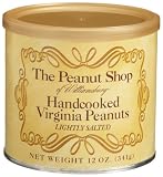 The Peanut Shop of Williamsburg Handcooked Lightly Salted Virginia Peanuts, 12-Ounce Tins (Pack of 3)