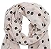 eFuture(TM) Pink Women Lady Girl Beautiful Fashion Charming Beige Polka Dot Warm Scarf Wrap Shawl +eFuture's nice Keyring