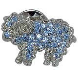 Topaz Blue Sheep Animal Pin Brooch
