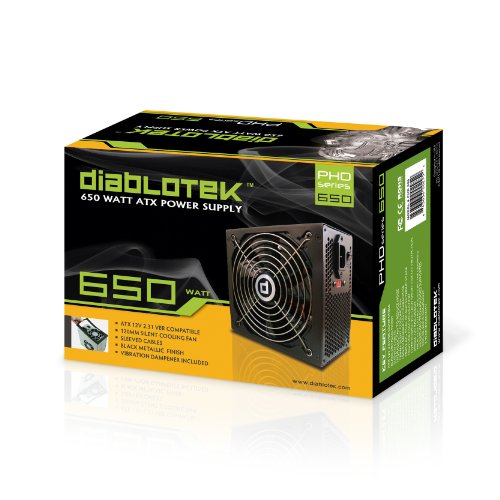 Diablotek PHD Series 650W ATX Power Supply (PHD650)