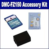Panasonic DMC-FZ150 Digital Camera Accessory Kit includes: SDDMWBMB9 Batter ....