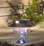 Outdoor Value 1x GARDMAN SOLAR DECOR GARDEN HANGING LED LANTERN LIGHT