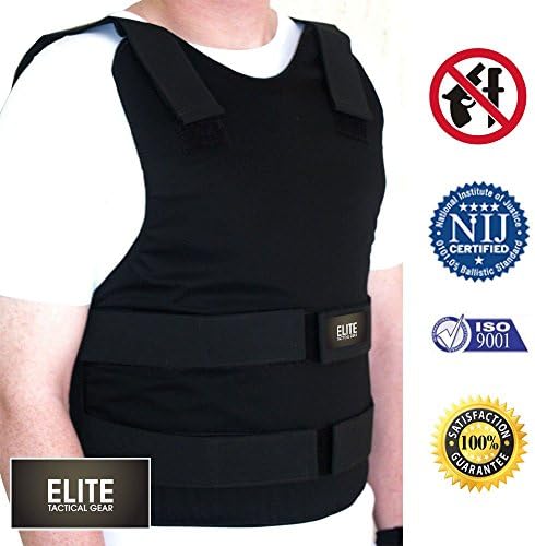 Protective Gear Tactical Vest with Anti-stab resistant Protection For Men and Women ,Color Black (M)