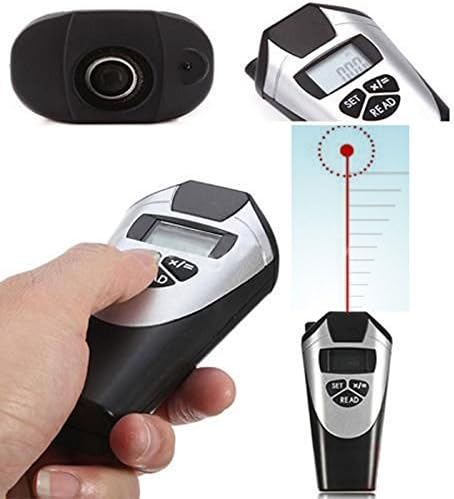 Ultrasonic Tape Measure Distance Meter LCD Digital Solid Laser Beam Pointer Tool