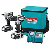 Makita LCT200W 18-Volt Compact Lithium-Ion Cordless 2-Piece Combo Kit
