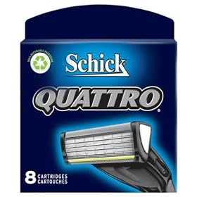 Schick Quattro Refill Cartridges , 8 Cartridges
