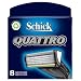 Schick Quattro Refill Cartridges , 8 Cartridges