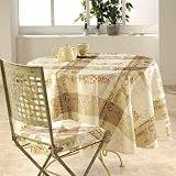 Nappe charme naturel ronde diametre 180cm