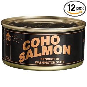 East Point Coho Salmon, 6.5-Ounce Tins (Pack of 12) by East Point
