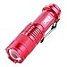 Enjoydeal Mini 1200LM CREE Q5 LED Zoomable 3 Modes Flashlight Hiking Torch Lamp Red
