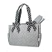 Search Our Specialty Mall : Cotton Quilted Gingham Diaper Bag - Black