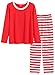 Latuza Women's Christmas Pajamas Set with Top & Striped Pants