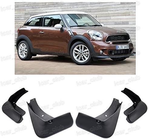 4Pcs Mud Flaps Splash Guard Fender Mudguard Front &amp; Rear for Mini Paceman Cooper/S 2014-2016 R61