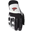 Cortech DX Youth Textile Street Bike Racing Motorcycle Gloves w/ Free B&F Heart Sticker Bundle - Silver