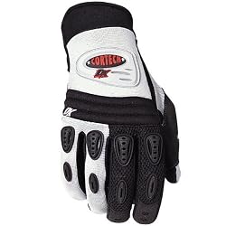 Cortech DX Youth Textile Street Bike Racing Motorcycle Gloves - Silver